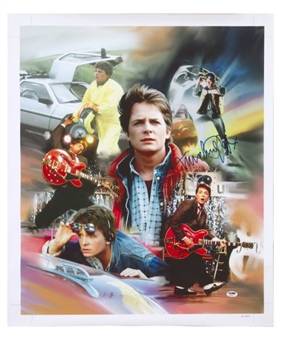 Michael J. Fox Signed 18x24 Giclee Print 